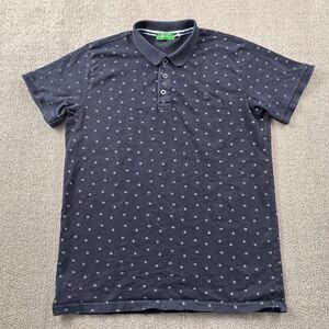 United Colors Of Benneton Polo Shirt Adult Medium Blue Short Sleeve Casual Men's